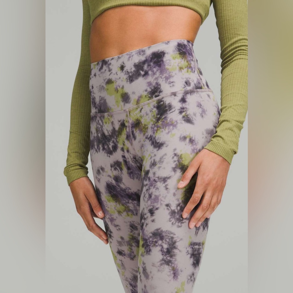 NWOT Lululemon Align High-Rise Pant 28"
Radial Tie Dye Mauve Grey Multi - Picture 3 of 9